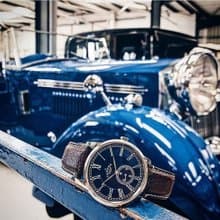 Camden Watch NO29系列 純英國血統 單眼秒針大錶盤紳士真皮腕錶