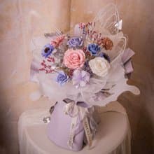 限台中自取/外送【蝴蝶】乾燥花 永生花花束 玫瑰花束 / 生日求婚