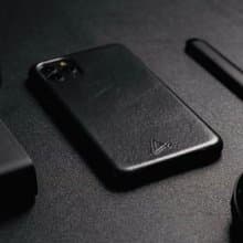 ARMOR iPhone 11 / X 全真皮系列電話保護殼_前衞黑