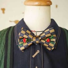 古董領帶改製手工領結-Last Dance-紅玫瑰版-情人節禮物