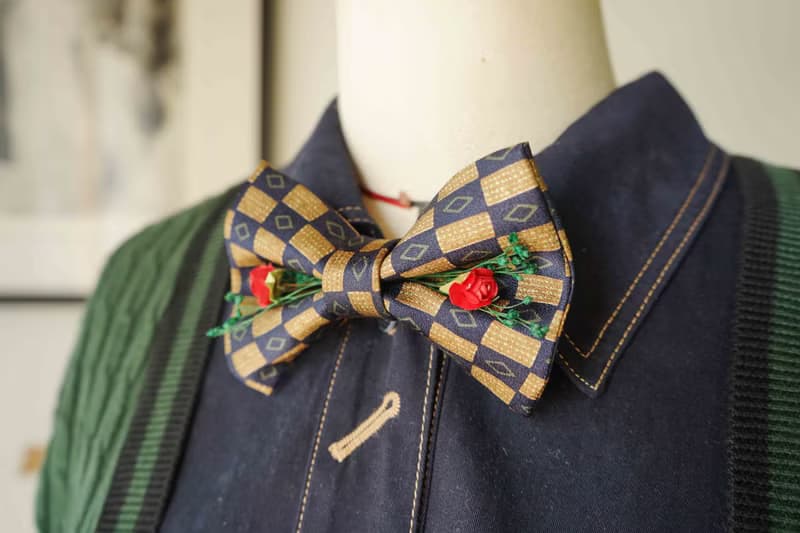 古董領帶改製手工領結-Last Dance-紅玫瑰版-情人節禮物