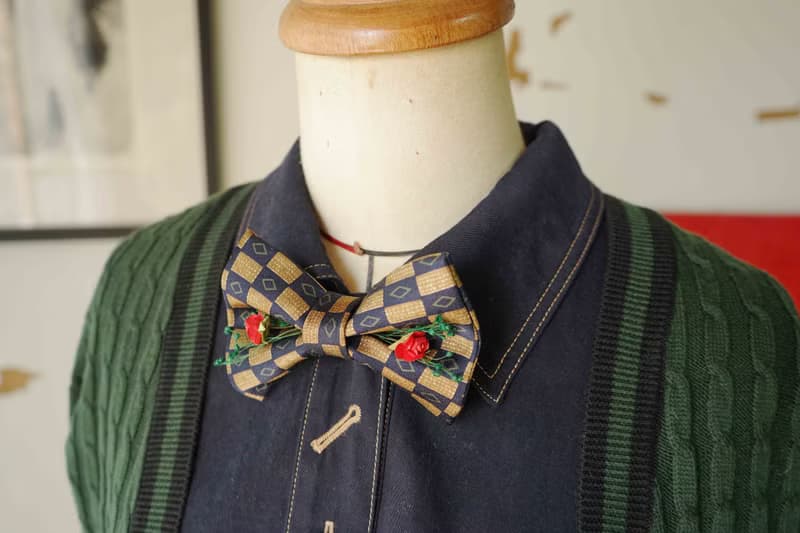 古董領帶改製手工領結-Last Dance-紅玫瑰版-情人節禮物