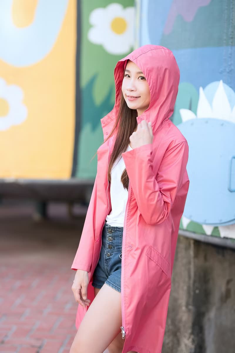 unni粉紅佳人防水風衣 雨衣 raincoat 雨風衣 防風 防潑水 風衣