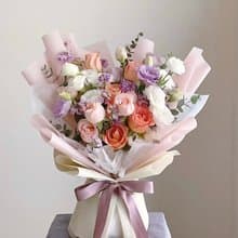 【鮮花】不指定花材可指定色系自然風鮮花花束