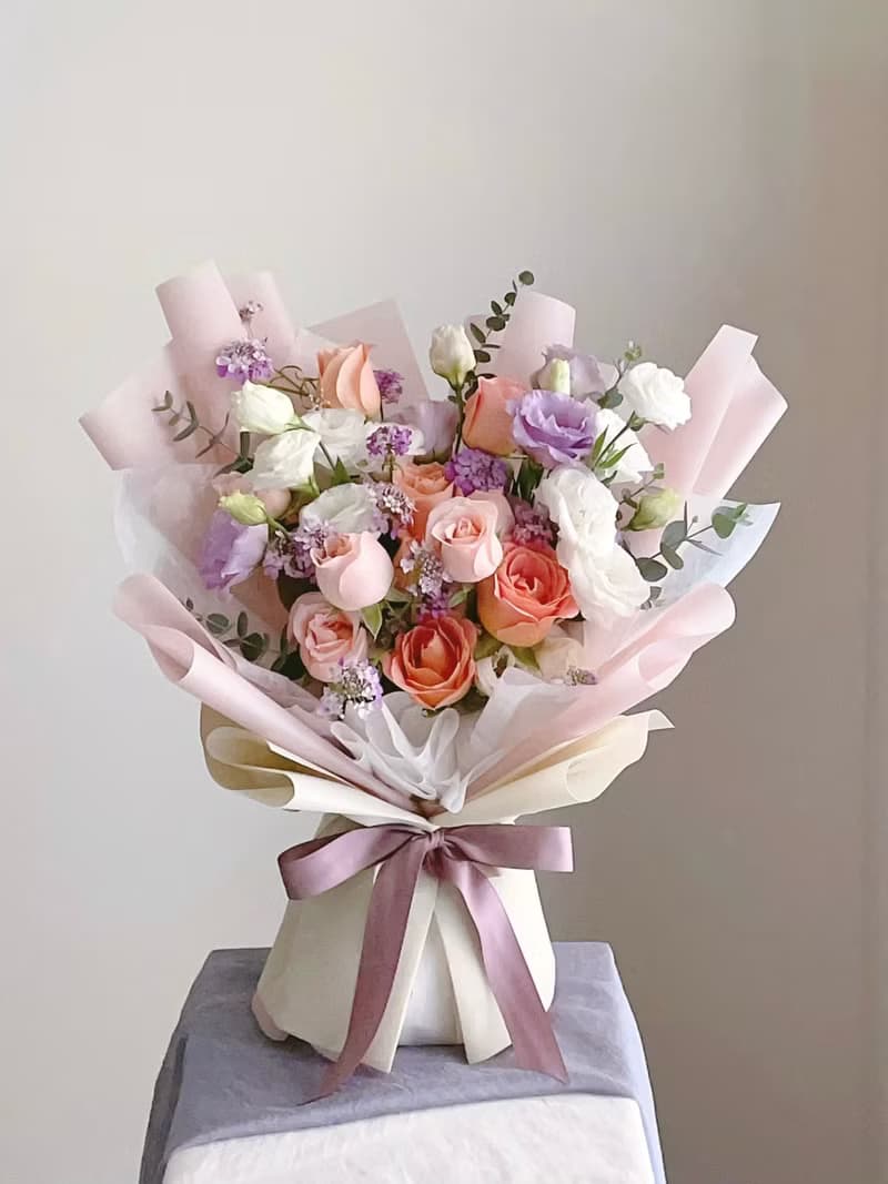 【鮮花】不指定花材可指定色系自然風鮮花花束