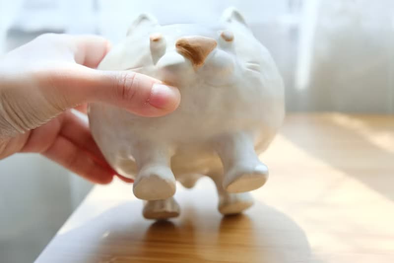 【畢業禮物】手捏圓胖喵星人陶缽愛心鼻子陶碗童趣小物收納容器