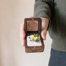 乾燥花求婚戒指 永生花戒指
