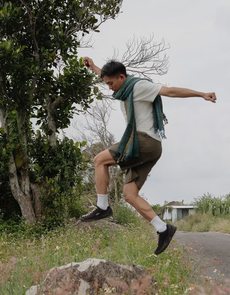 【森心】手捻手織。純棉層次植物染披肩/圍巾/涼被
