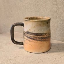 柴燒瓷土 / 絞泥馬克杯 / 咖啡杯