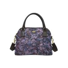 貝殼兩用包  真皮 / 布防潑水 平織緹花   返璞歸真(紫) 阿曼達