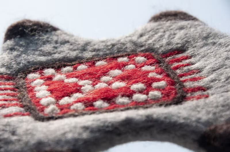 交換禮物 波希米亞森林系羊毛氈杯墊 動物濕氈鍋墊-大象吸水杯墊