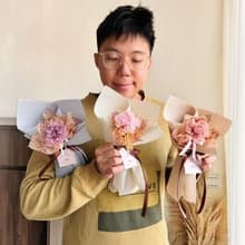 法式復古 單支永生康乃馨花束 母親節花束