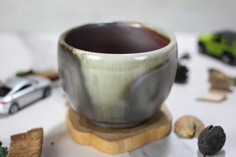 【送禮好物】250ml 柴燒 天目釉 手拉坯茶碗 茶杯 鶯歌葉敏祥作