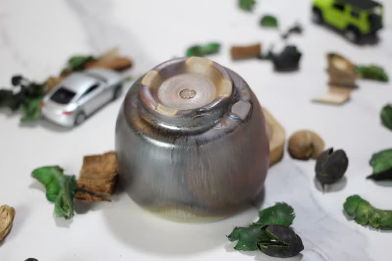 【送禮好物】250ml 柴燒 天目釉 手拉坯茶碗 茶杯 鶯歌葉敏祥作