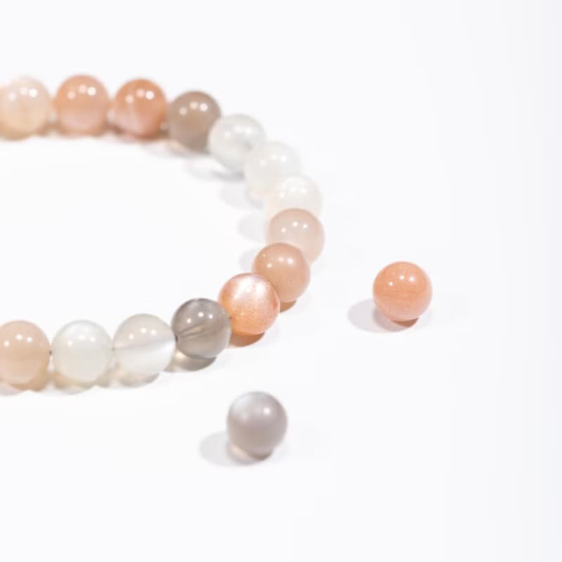 彩月光石手鍊 | 天然水晶手鍊禮物