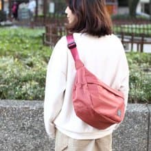 柔喜雙層斜肩包(抗水)-西瓜紅_100423