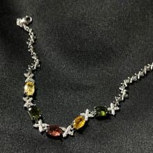 糖漬。碧璽手鍊 手環 s925 純銀 糖果碧璽 碧璽 手鏈 手環