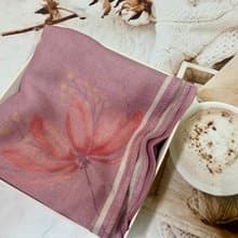 Me time 花語系列 粉藕色 90x90棉柔大方巾 禮盒裝