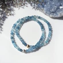 アクアマリンの一連ブレスレット　Melville