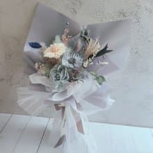 永生花束-永恆的愛 -藍紫色系 情人節禮物