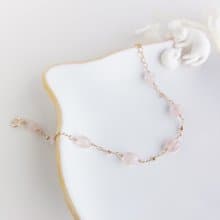 粉嫩摩根石 x 14KGF手鍊