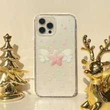 【Winter Package】 Angel's Star: Pink Transparent Phone Case(MagSafe optional)