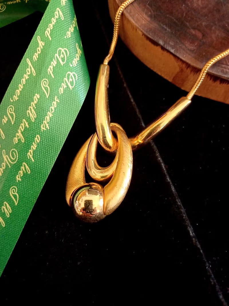 vintage jewelry Trifari 現代藝術幾何造型 項鍊
