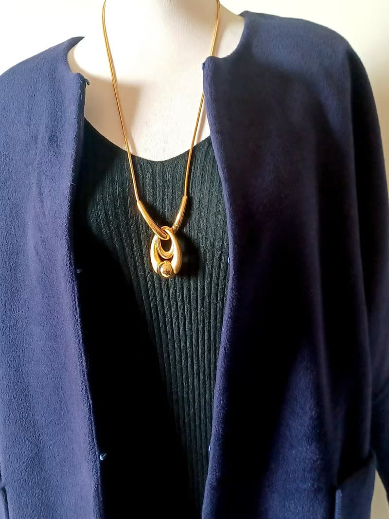 vintage jewelry Trifari 現代藝術幾何造型 項鍊