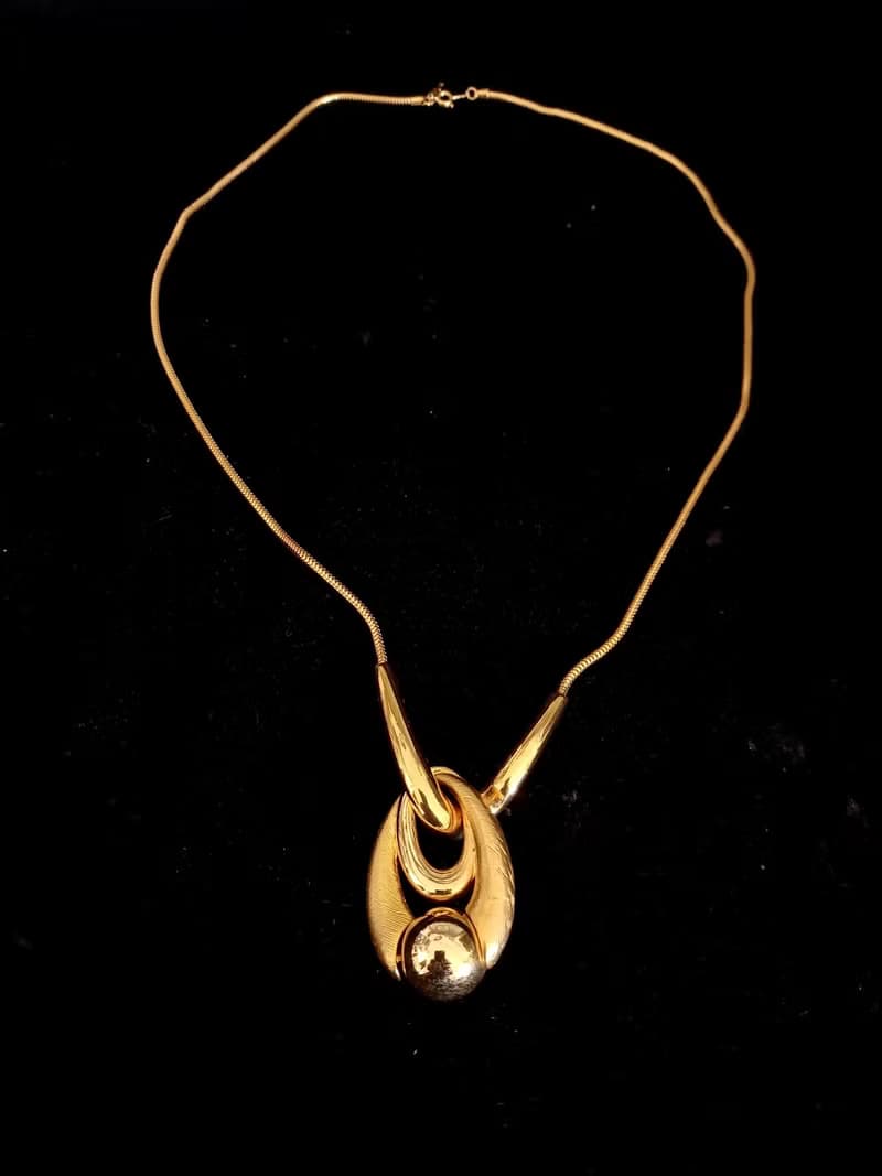 vintage jewelry Trifari 現代藝術幾何造型 項鍊