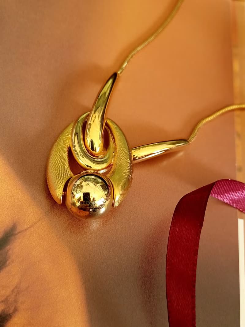 vintage jewelry Trifari 現代藝術幾何造型 項鍊