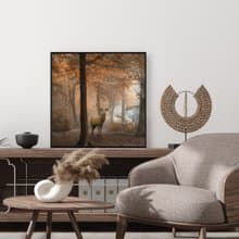 秋林 • 麋鹿 -  秋季/家居/民宿/吉祥掛畫/麋鹿/掛畫/送禮/佈置