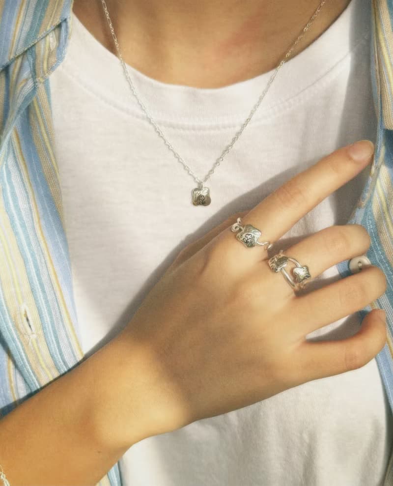 Tiny cute pebbles ring