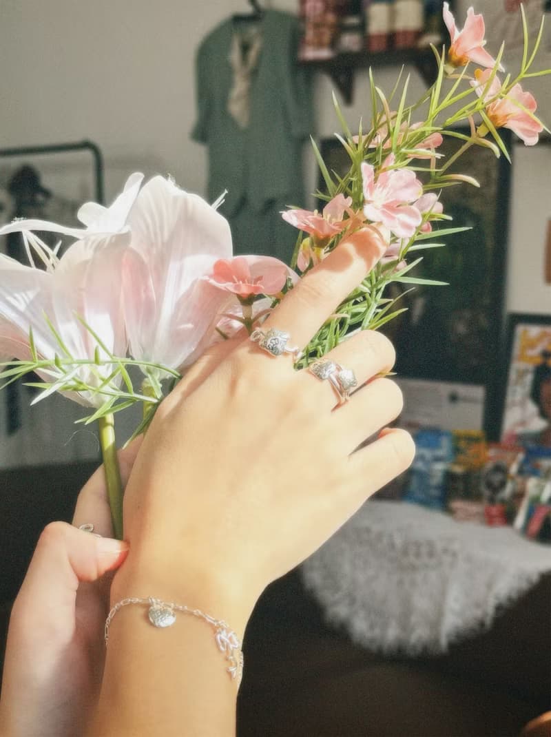 Tiny cute pebbles ring