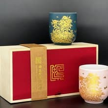 【ViREO】常玉燦若繁華 華貴雙杯組 月櫻粉 清黛藍 | 歷史博物館