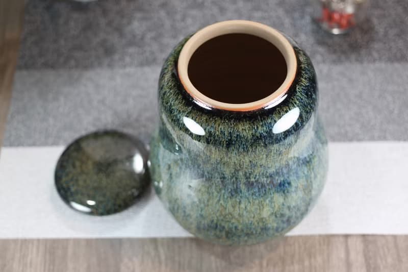 【送禮好物】天目釉手拉坯 茶倉 茶葉罐 鶯歌名家葉敏祥手工作