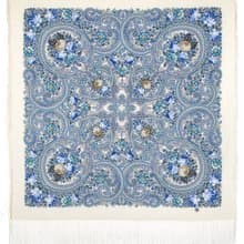 Original Pavlovo Posad Russian Shawl 100% Wool Woolen Scarf 110x110 cm 1877-1