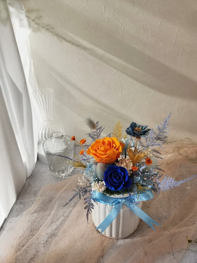 塞納河畔 牛奶罐盆花 開幕盆花 生日禮物 節日送禮 居家擺飾 花禮