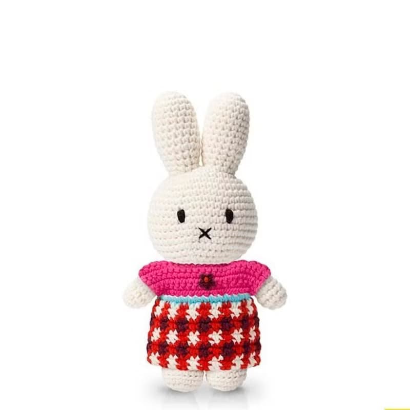 miffy 手工製米飛兔【格仔裙】65週年特別版