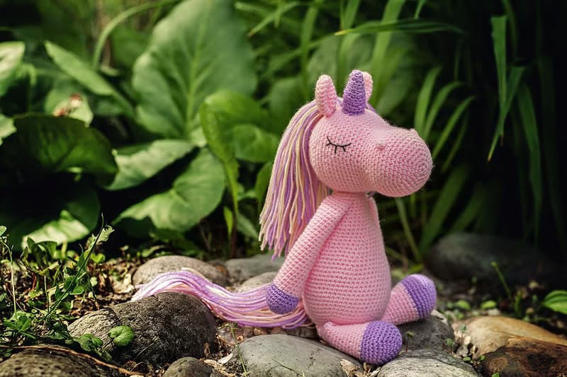 Crochet Unicorn, Crochet Unicorn Stuffed toy, Unicorn Pink, Unicorn toy