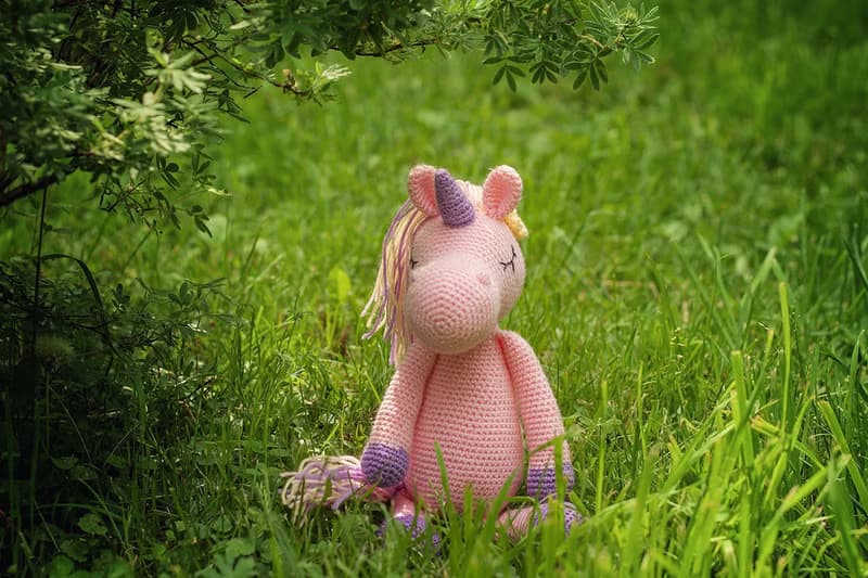 Crochet Unicorn, Crochet Unicorn Stuffed toy, Unicorn Pink, Unicorn toy