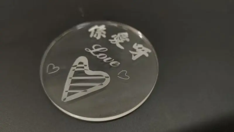 水晶膠片杯墊 係愛呀  連精美展示盒