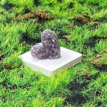 天然原礦可愛小滿天星紫晶愛心 療癒 招財開運 增智慧 入厝禮物