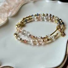 -耳畔呢喃 -天然水晶手鏈/黃銅手鍊