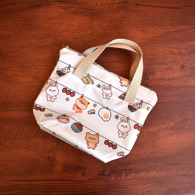 拉鏈小提袋/餐具袋_熊兔派對