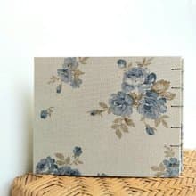 【現貨】藍色妖姬 玫瑰 科普特線裝書 空白手工筆記本 手帳 禮物