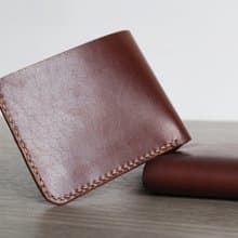 藝創小間 | 卡布奇諾真皮簡約短夾皮夾 情人節 禮物