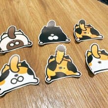 貓咪背影 探頭屁屁 防水貼紙  Waterproof stickers