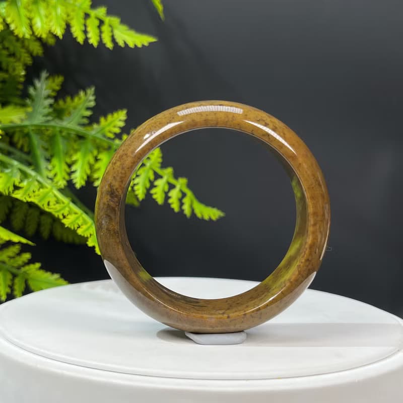 多彩海洋碧玉手鐲 53MM 高瓷天眼油畫風玉髓手環 活力靈感創意