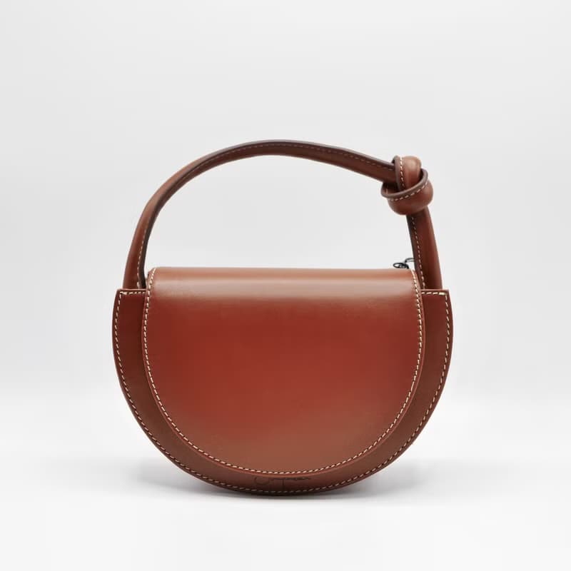 半月包斜背包 Eve Flap Bag 真皮包/ Espresso Brown