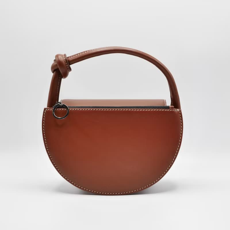 半月包斜背包 Eve Flap Bag 真皮包/ Espresso Brown